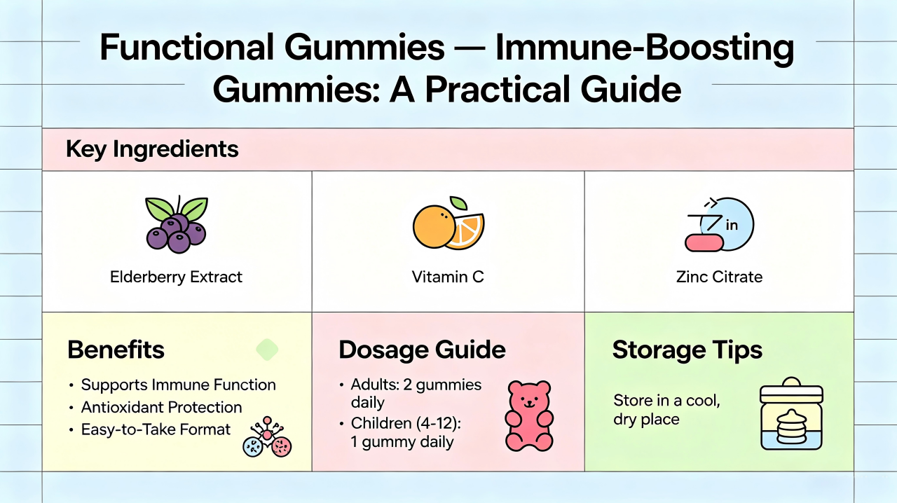 Gummies ฟังก์ชัน - Gummies ที่เพิ่มภูมิคุ้มกัน: คู่มือปฏิบัติ