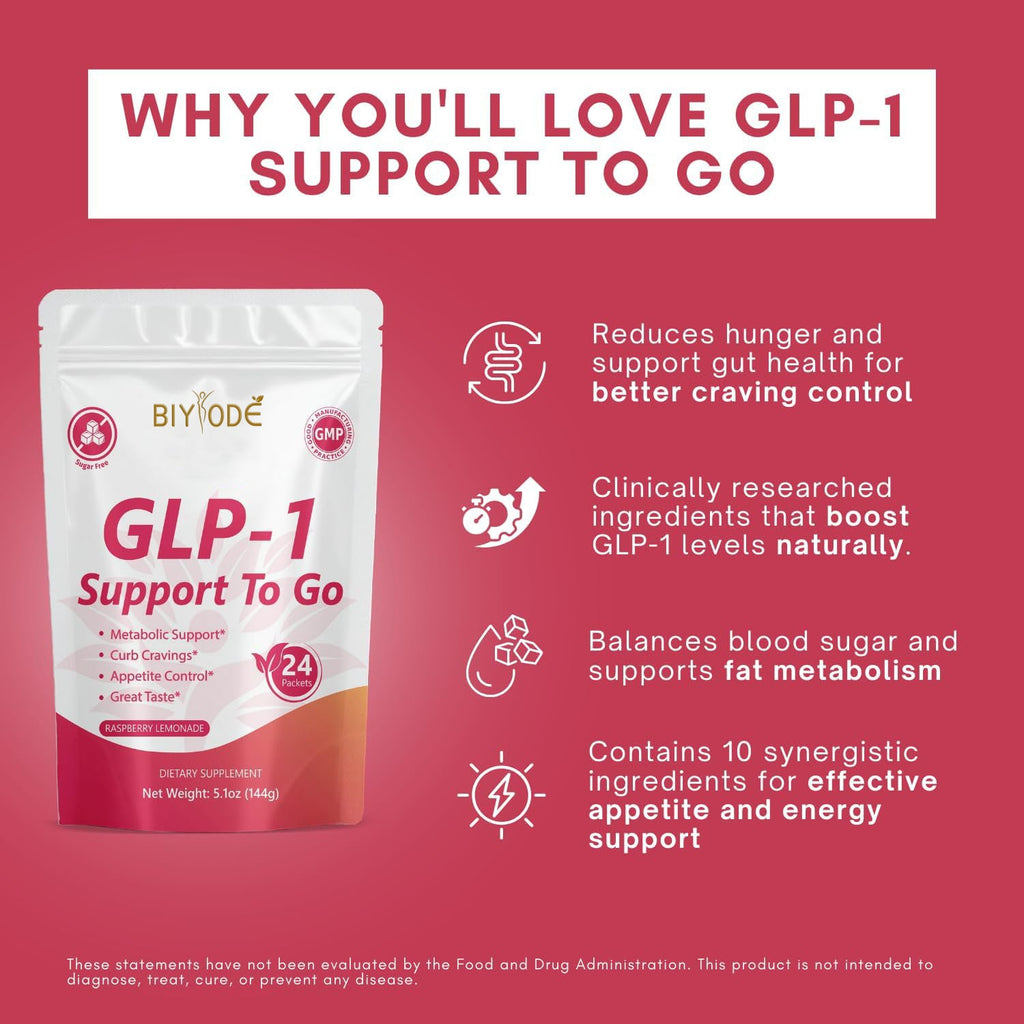 อาหารเสริม GLP-1 | กระตุ้นการผลิต GLP-1 ตามธรรมชาติ | เครื่องดื่มเสริม GLP-1 ช่วยควบคุมความอยากอาหารและลดความอยากกิน | รสชาติเยี่ยม ช่วยกระตุ้นการเผาผลาญ - สารสกัดจากเยอร์บามาเต, การ์ซีเนียแคมโบเจีย, เบอร์เบอรีน