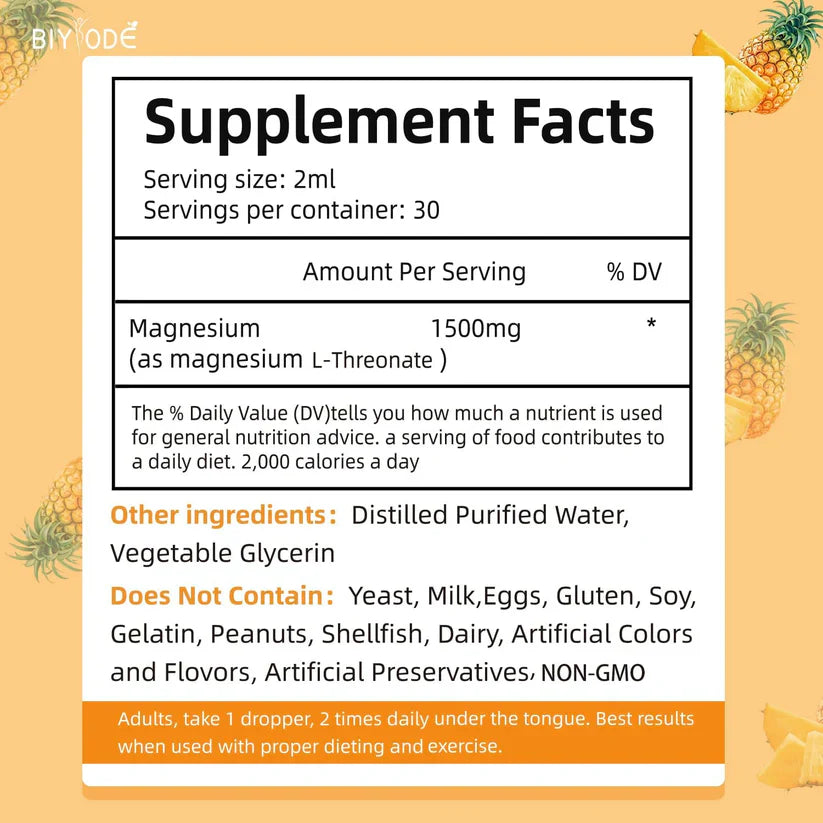 แมกนีเซียม แอล-ทรีโอเนต ในรูปแบบหยดของเหลว