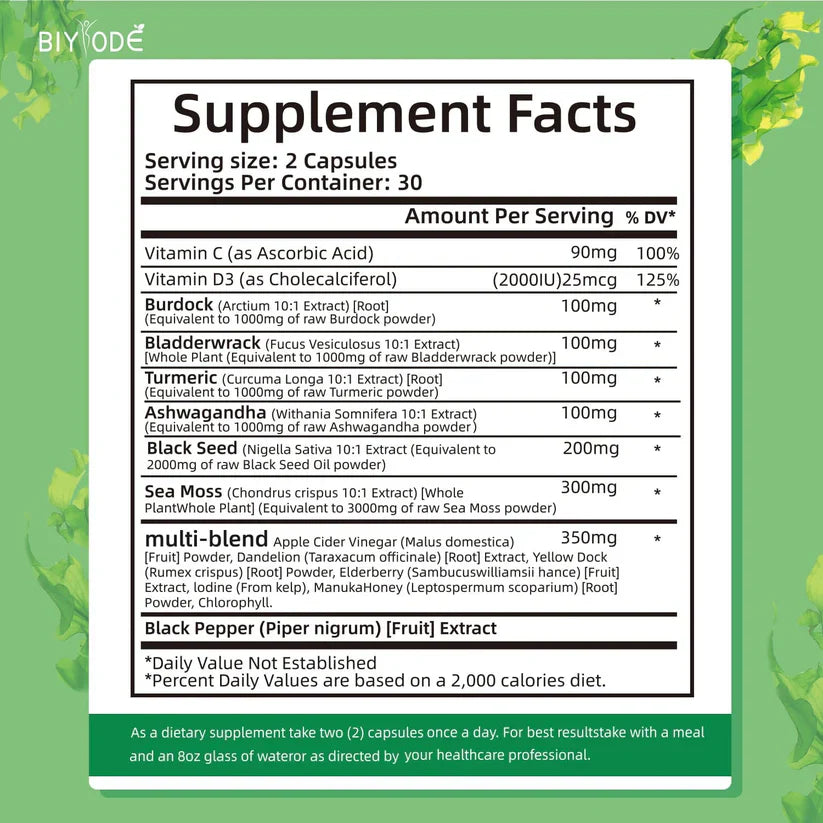 แคปซูลสาหร่ายทะเลออร์แกนิก