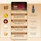 ผลิตภัณฑ์เสริมอาหารชนิดน้ำ NAD+ 1200 มก. ผสมนิโคตินาไมด์ไรโบไซด์, PQQ และสารสกัดจากเมล็ดองุ่น เพื่อเพิ่มพลังชีวิตของเซลล์ กระตุ้นการเผาผลาญพลังงาน และต้านอนุมูลอิสระ – 10 ขวด