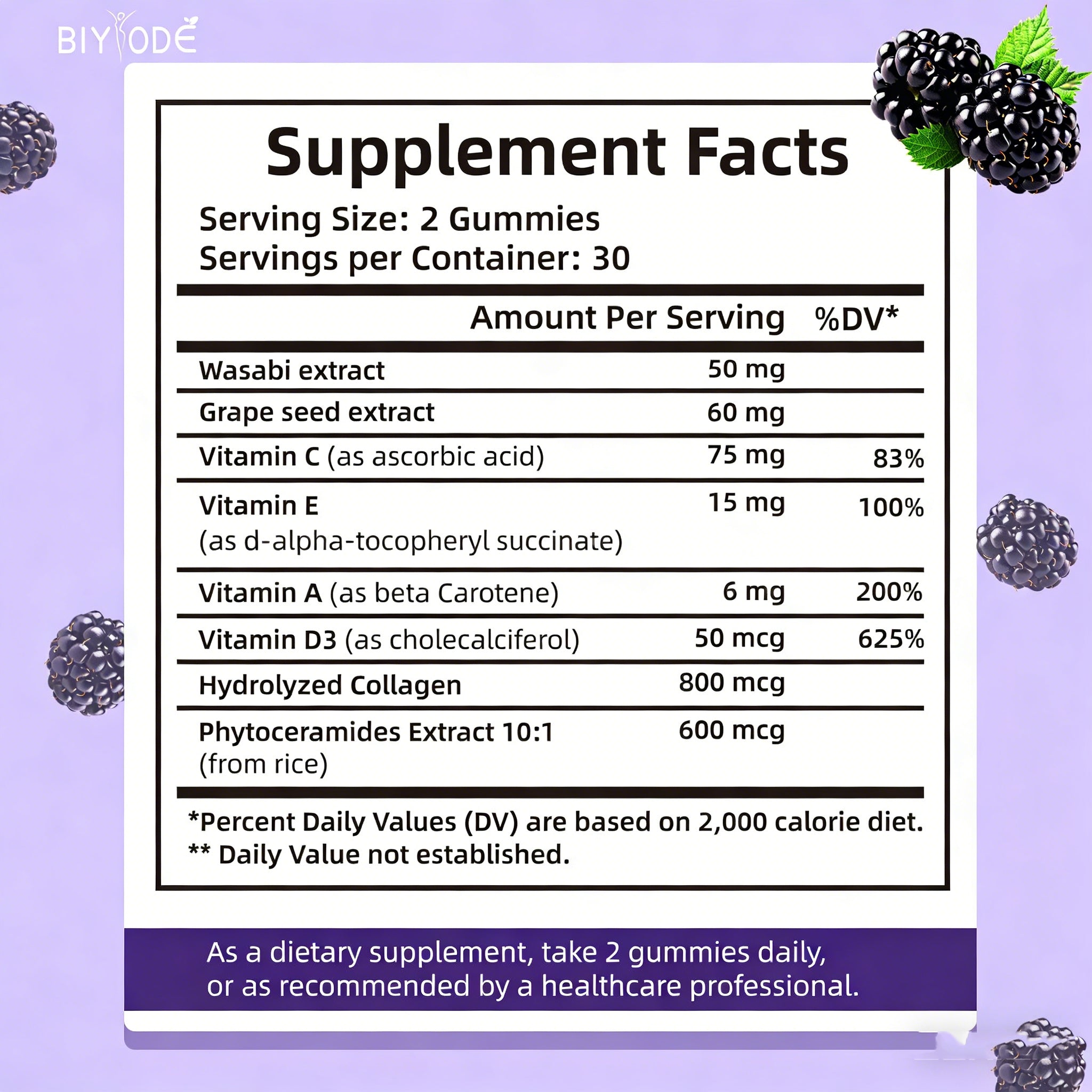 กัมมี่ต่อต้านริ้วรอยผสมคอลลาเจนและไฟโตเซราไมด์ - 60 เม็ด รสเบอร์รี่ ปราศจากน้ำตาล ผลิตภัณฑ์เสริมอาหารออร์แกนิค วีแกน กัมมี่ต่อต้านริ้วรอยเพื่อผิวที่กระชับ ลดริ้วรอยเล็กๆ และลดรอยด่างดำ ไม่ใช่พืชดัดแปลงพันธุกรรม